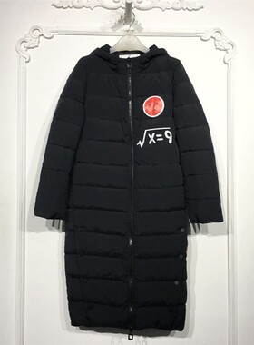 M.L系列 8128S163 时尚长款羽绒服品牌女装折扣颦薪