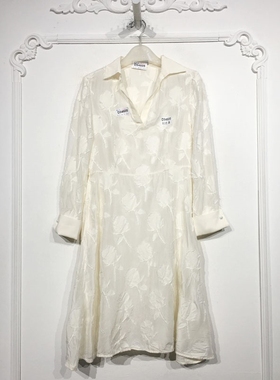 衣系列 D94605 时尚真丝连衣裙品牌女装折扣