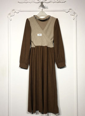 YZQ系列 8329S011 时尚连衣裙品牌女装折扣颦薪