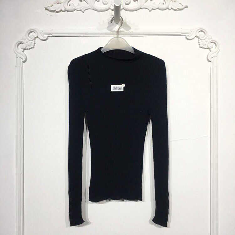 ANSYS系列 8159S108 时尚羊毛针织衫品牌女装折扣颦薪