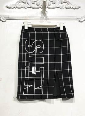 珍J系列 B82325 时尚毛呢短裙品牌女装折扣颦薪