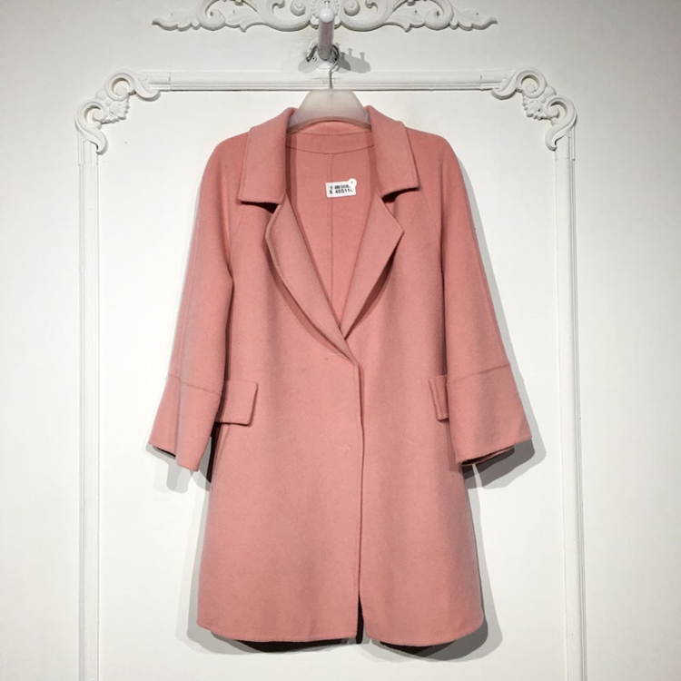 N系列 8248S114 时尚羊毛双面呢毛呢外套品牌女装折扣颦薪