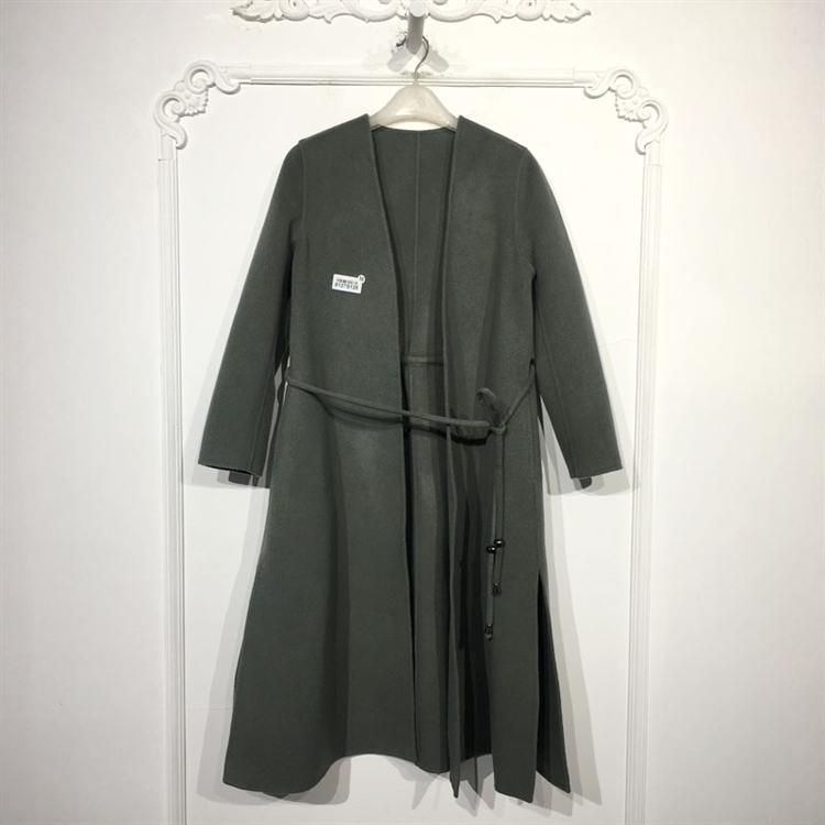 N系列 8127S128 时尚双面呢毛呢外套品牌女装折扣颦薪