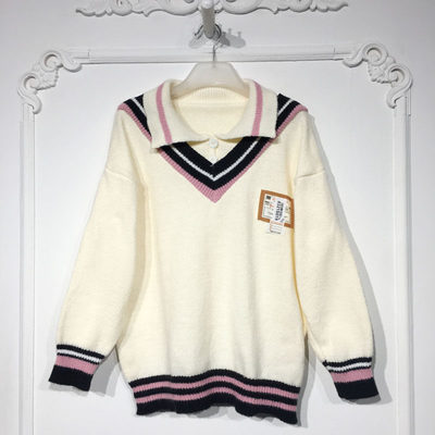 潮系列 8321S019 时尚针织衫品牌女装折扣颦薪