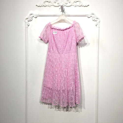 欧系列 D85532 时尚连衣裙品牌女装折扣颦薪