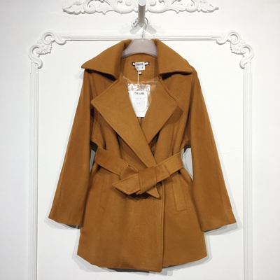 潮系列 D96685 时尚毛呢外套品牌女装折扣颦薪