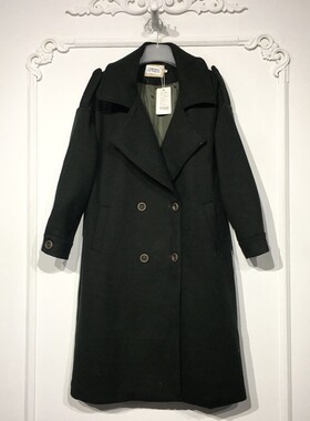 潮系列 8279S070 时尚毛呢外套品牌女装折扣颦薪