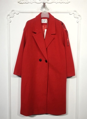 J系列 8127S247 时尚毛呢外套品牌女装折扣颦薪