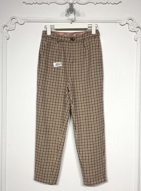 N系列 LM06409 时尚毛呢长裤品牌女装折扣颦薪