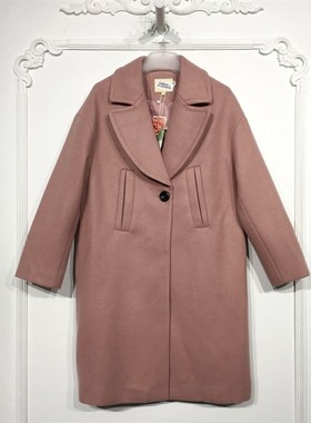 芭L系列 8128S009 时尚毛呢外套品牌女装折扣颦薪