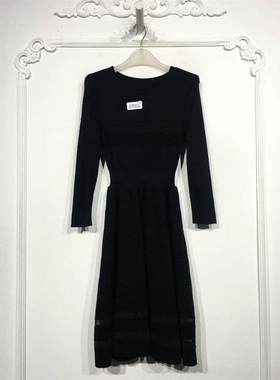 欧系列 8073S288 时尚针织连衣裙品牌女装折扣颦薪