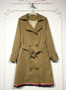 原C系列 8249S030 时尚风衣外套品牌女装折扣颦薪