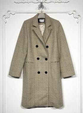 潮系列 8278S253 时尚毛呢外套品牌女装折扣颦薪