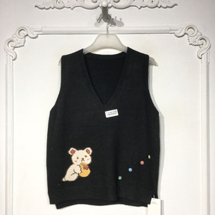 针织背心品牌女装 时尚 折扣颦薪 YB000527 容系列