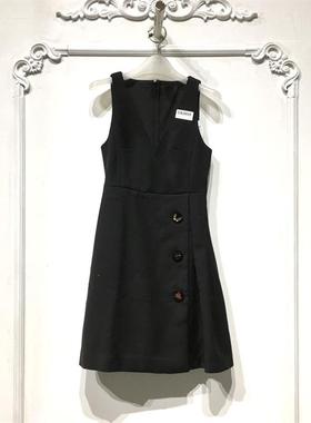 欧系列 D82695 时尚毛呢连衣裙品牌女装折扣颦薪