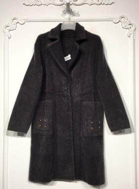 西树系列 8275S207 时尚仿貂绒外套品牌女装折扣颦薪