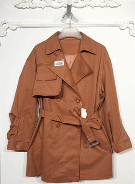 M.L系列 8092S090 时尚风衣外套品牌女装折扣颦薪