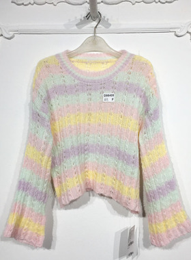 潮系列 D98408 时尚针织衫品牌女装折扣靓