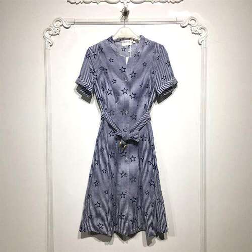 夕系列 D83507 时尚连衣裙品牌女装折扣颦薪