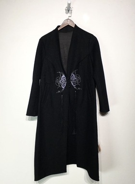 国风系列 Z01-A01518 时尚毛呢外套品牌女装折扣颦薪