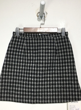 杭Y系列 Z01-A02153 时尚毛呢短裙品牌女装折扣颦薪