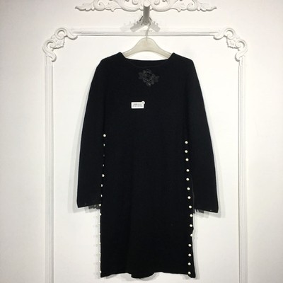 欧系列 8191S084 时尚羊毛针织连衣裙品牌女装折扣颦薪