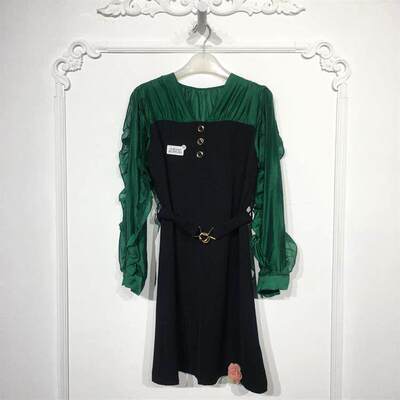 蓝D系列 8038S280 时尚连衣裙品牌女装折扣颦薪