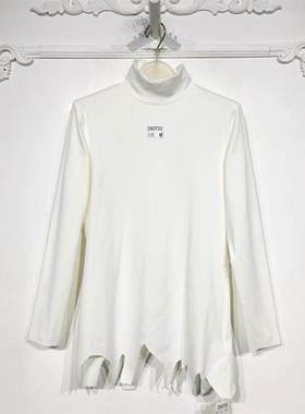 潮系列 D93732 时尚T恤品牌女装折扣颦薪