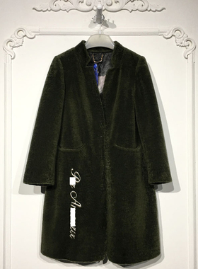 容系列 8253S188 时尚羊毛羊剪绒外套品牌女装折扣颦薪