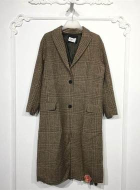 STRT系列 8084S198 时尚毛呢外套品牌女装折扣颦薪