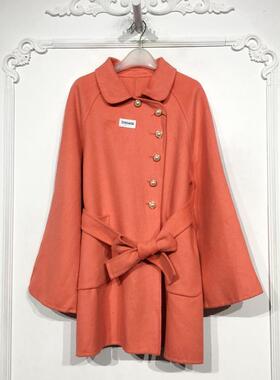 西树系列 D90406 时尚双面呢外套品牌女装折扣颦薪