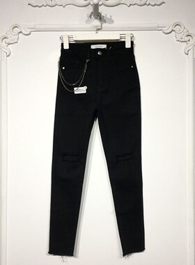 容悦 8297S154 时尚牛仔九分裤品牌女装折扣颦薪