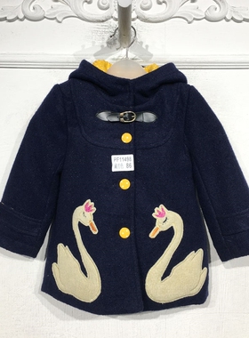 潮系列 PF11498 时尚毛呢外套品牌童装折扣馨