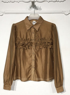 录系列 K50443 时尚衬衫品牌女装折扣颦薪