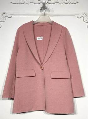 潮系列 8280S240 时尚羊毛双面呢毛呢外套品牌女装折扣颦薪