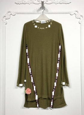 潮系列 8137S030 时尚针织连衣裙品牌女装折扣颦薪