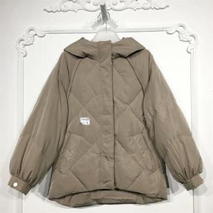 羽绒服品牌女装 潮系列 短款 时尚 折扣颦薪 D94529