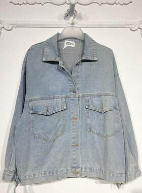 潮系列 8231S030 时尚牛仔短款外套品牌女装折扣颦薪