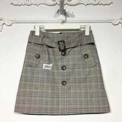 潮系列 8243S236 时尚短裙品牌女装折扣颦薪