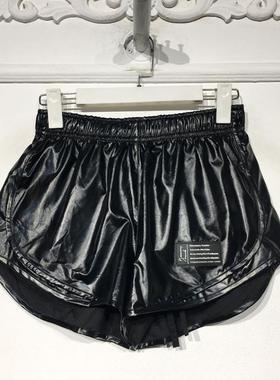 潮系列 8268S109 时尚PU皮短裤品牌女装折扣颦薪