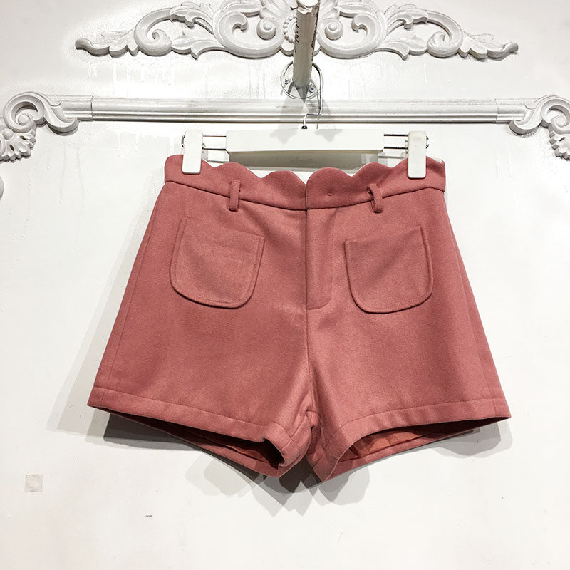 网红*SLN系列 D80125 时尚毛呢短裤品牌女装靓,女装/女士精品,休闲裤,淘宝优惠券,粉丝福利购,淘宝优惠卷