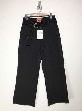 潮系列 Z01-A00415 时尚牛仔长裤品牌女装折扣颦薪