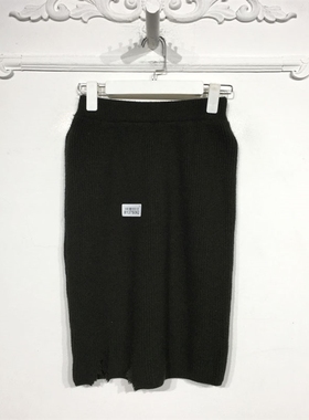 N系列 8137S062 时尚针织半身裙品牌女装折扣颦薪