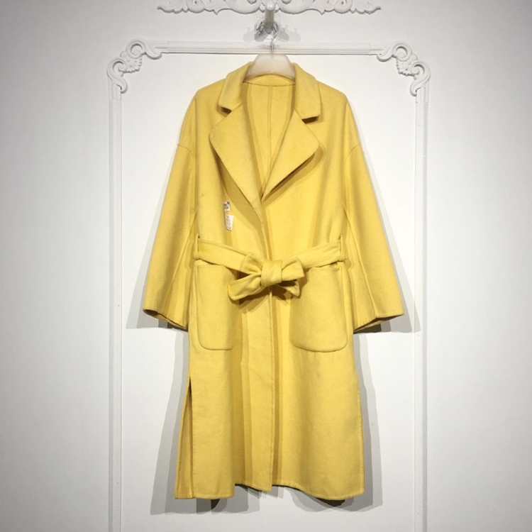 容系列 8286S126 时尚羊毛双面呢毛呢外套品牌女装折扣颦薪