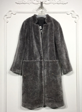 N系列 8176S059 时尚羊剪绒外套品牌女装折扣颦薪