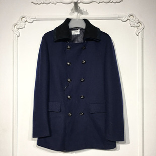 毛呢大衣品牌男装 时尚 折扣颦薪 LM09400 潮系列