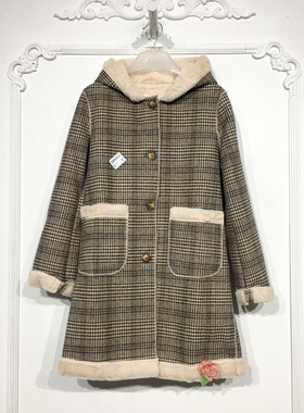 乔系列 D89660 时尚毛呢外套品牌女装折扣颦薪