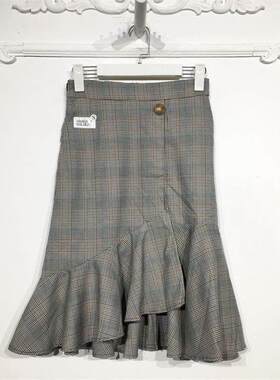 珂P系列 8085S216 时尚半身裙品牌女装折扣颦薪