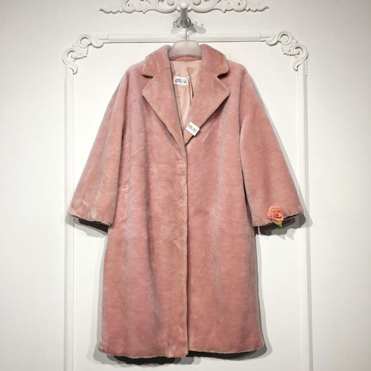 潮系列 8279S065 时尚羊毛羊剪绒外套品牌女装折扣颦薪,女装/女士精品,毛呢外套,淘宝优惠券,粉丝福利购,淘宝优惠卷