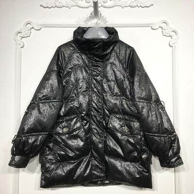 搭配系列 8028S156 时尚中长款羽绒服品牌女装折扣颦薪